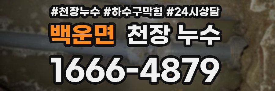 백운면 천장 누수