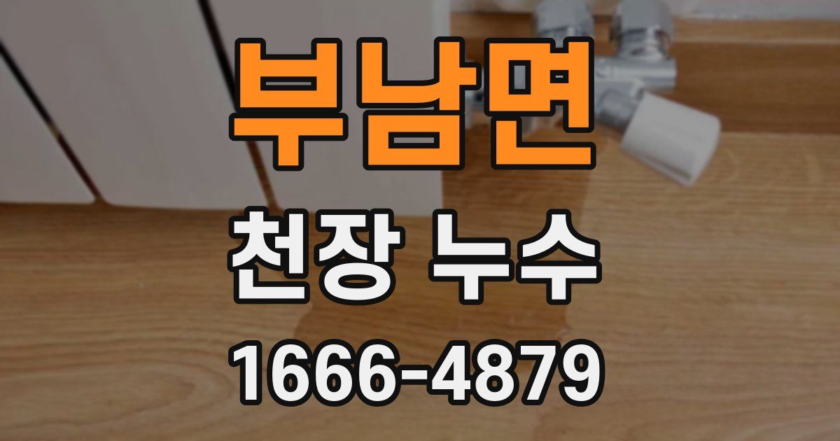 부남면 천장 누수