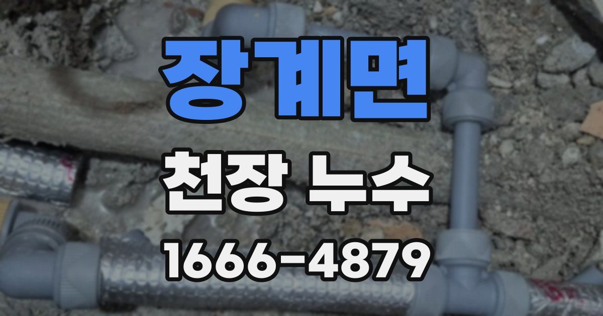 장계면 천장 누수