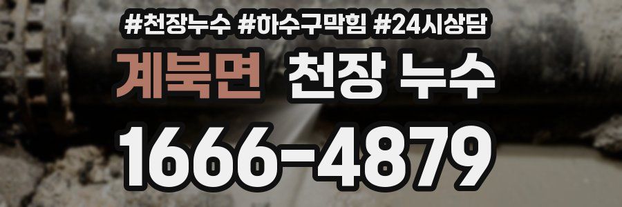 계북면 천장 누수