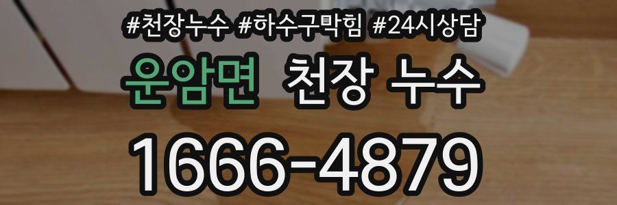 운암면 천장 누수