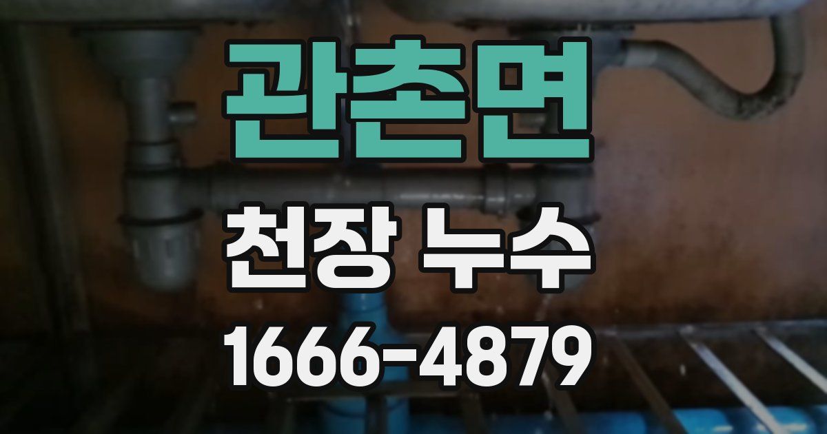 관촌면 천장 누수