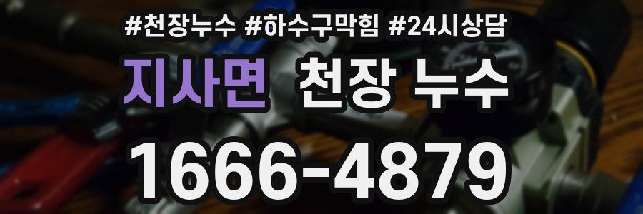 지사면 천장 누수