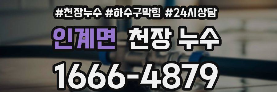 인계면 천장 누수