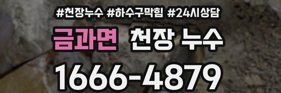 금과면 천장 누수