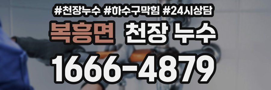 복흥면 천장 누수