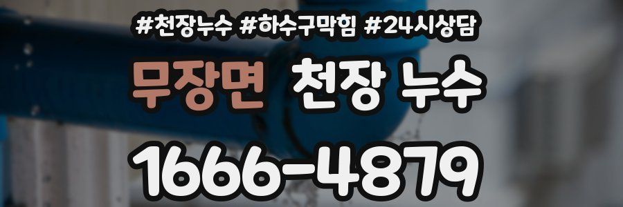 무장면 천장 누수