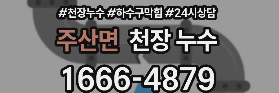 주산면 천장 누수