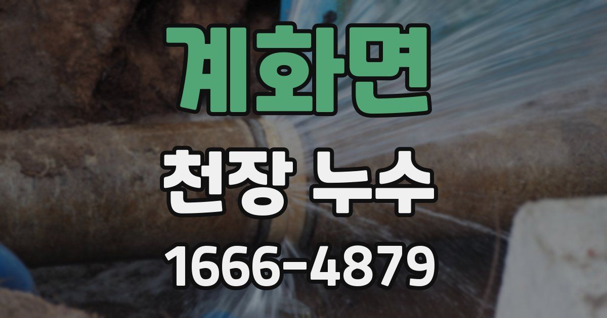 계화면 천장 누수