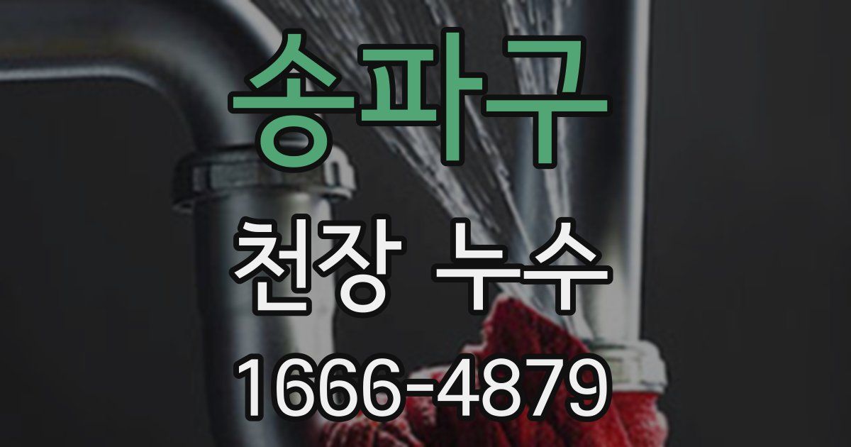 송파구 천장 누수