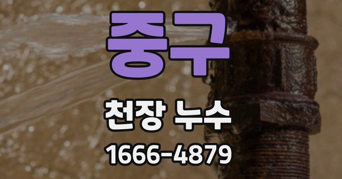 중구 천장 누수