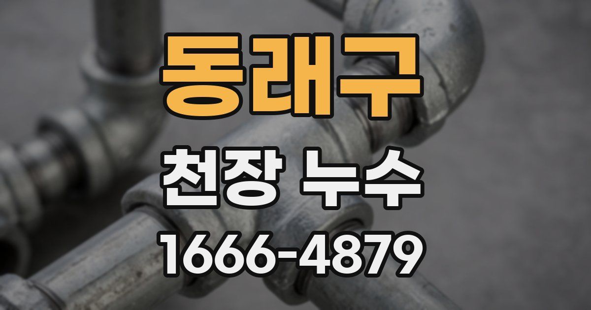 동래구 천장 누수