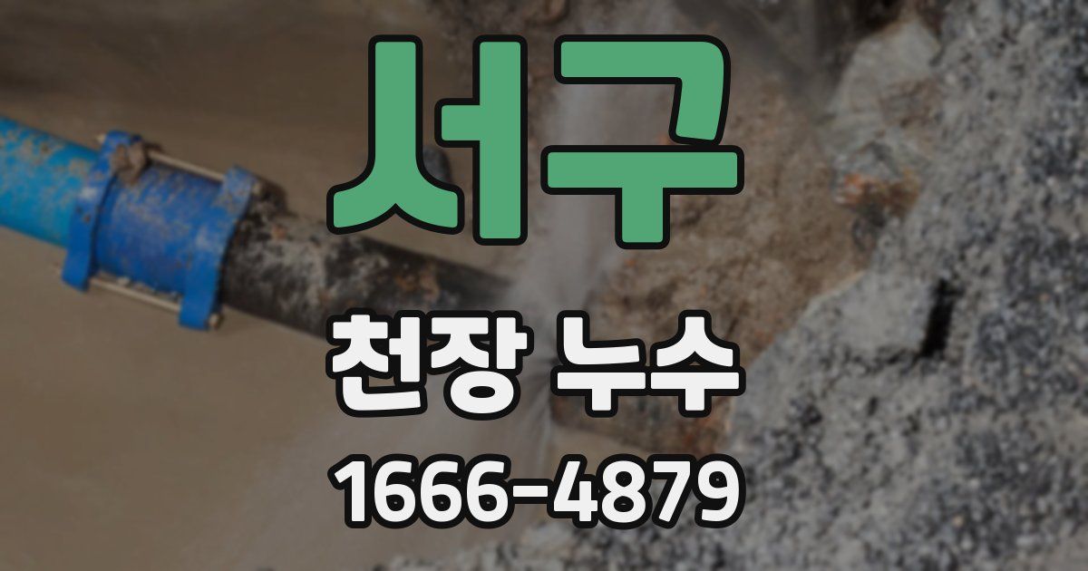 서구 천장 누수