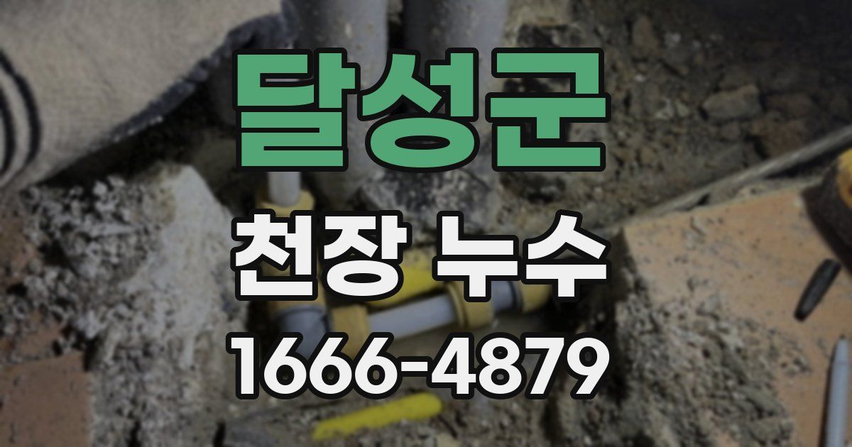 달성군 천장 누수