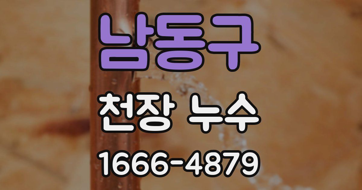 남동구 천장 누수