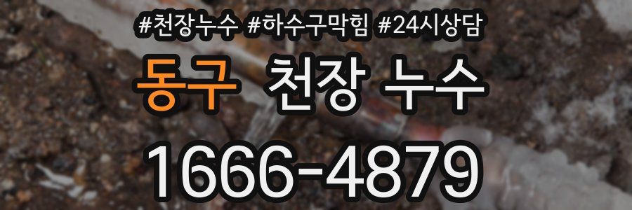 동구 천장 누수