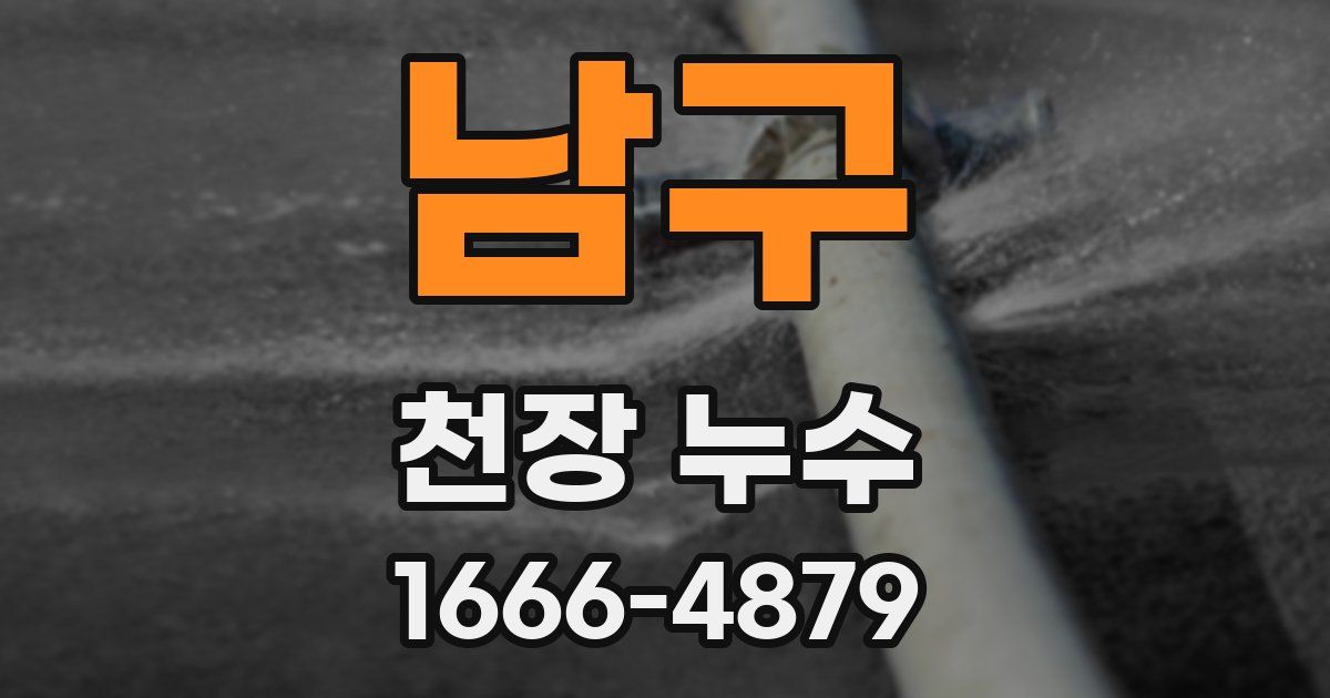 남구 천장 누수