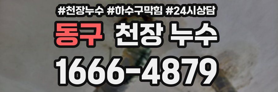동구 천장 누수