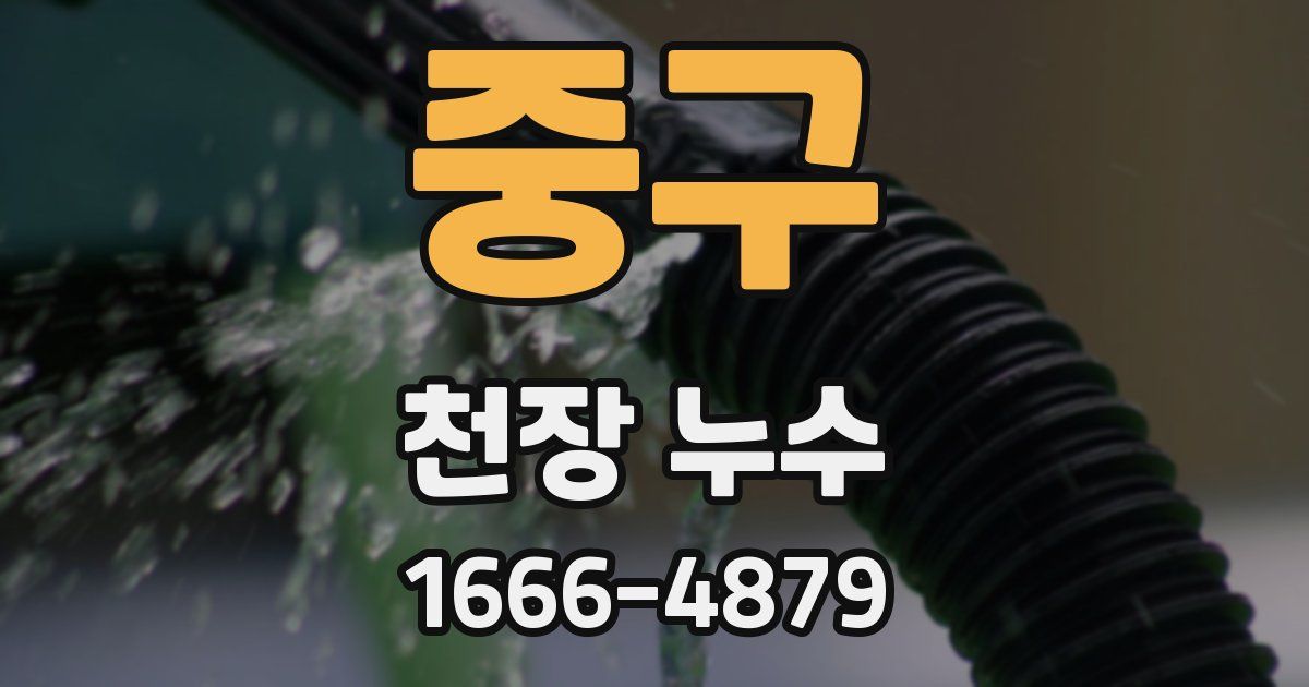 중구 천장 누수