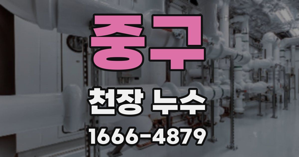 중구 천장 누수