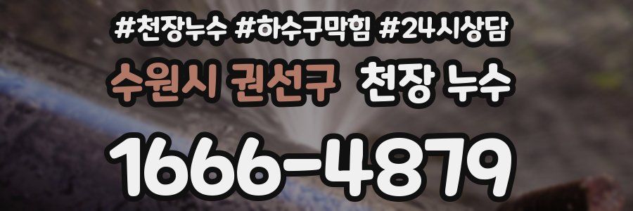 수원시 권선구 천장 누수