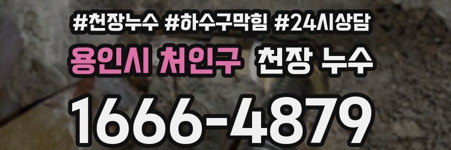 용인시 처인구 천장 누수