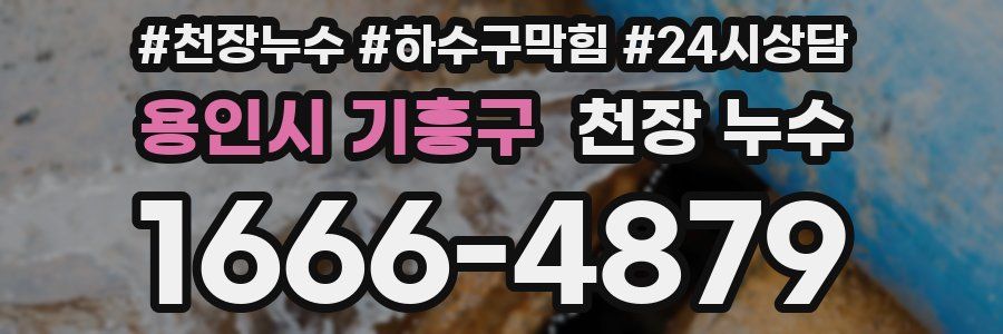 용인시 기흥구 천장 누수