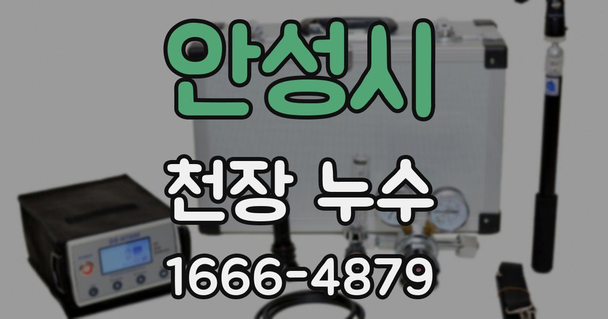 안성시 천장 누수