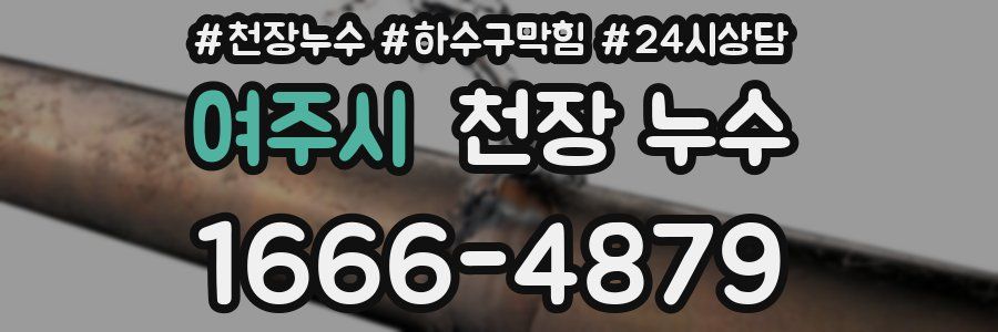 여주시 천장 누수