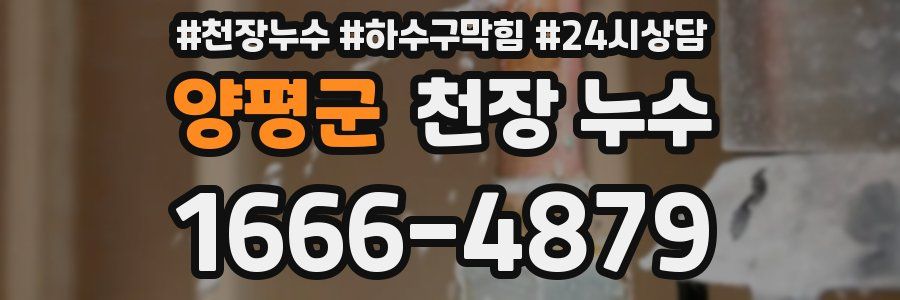 양평군 천장 누수