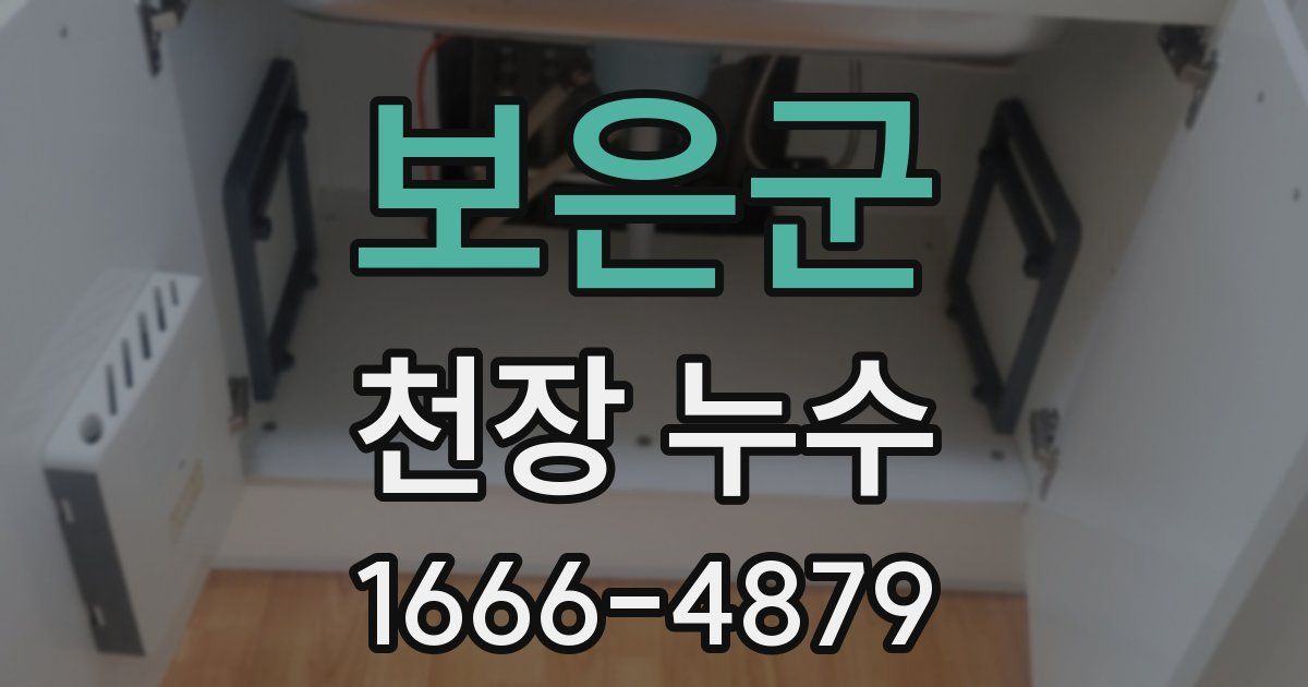 보은군 천장 누수