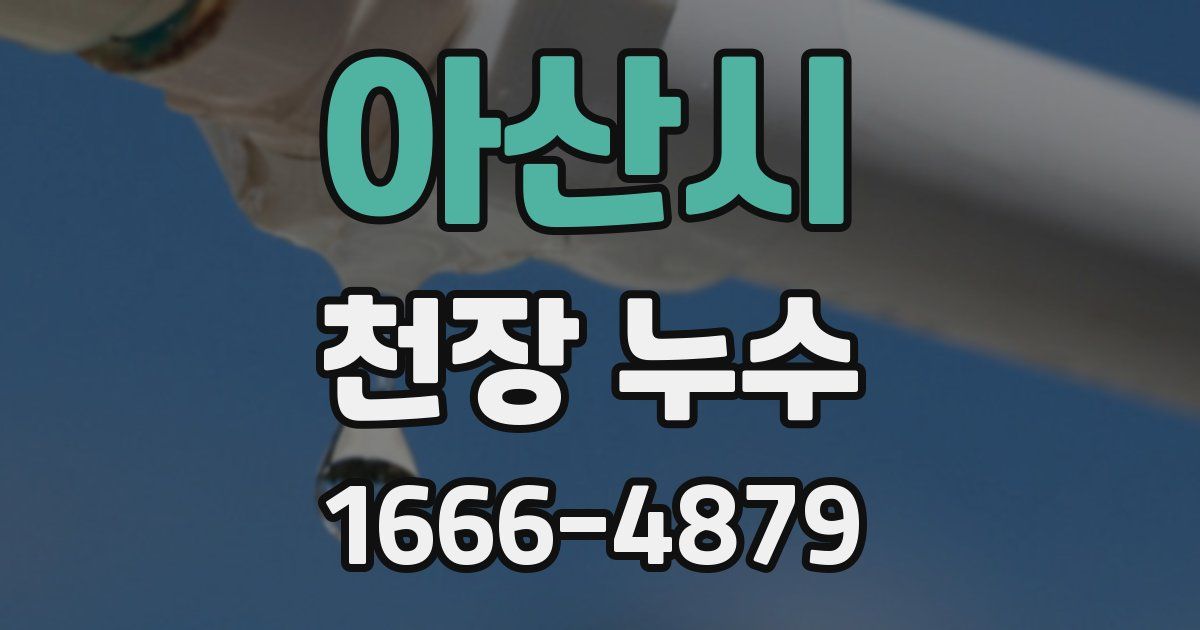 아산시 천장 누수