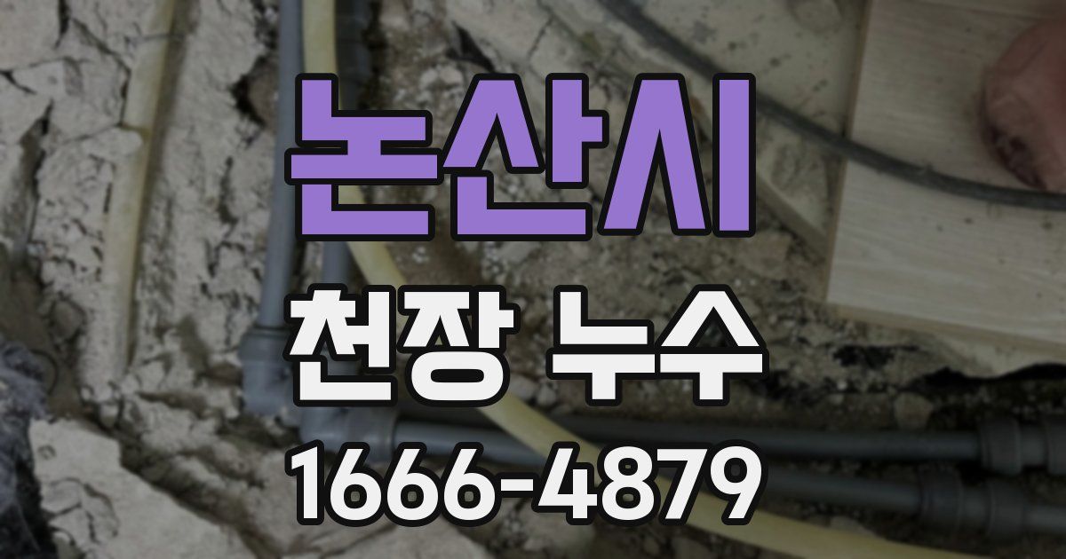 논산시 천장 누수