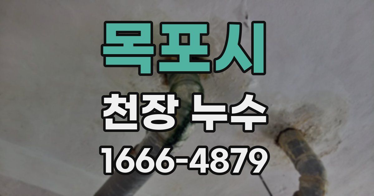 목포시 천장 누수