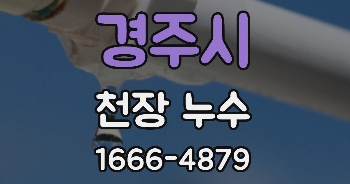 경주시 천장 누수