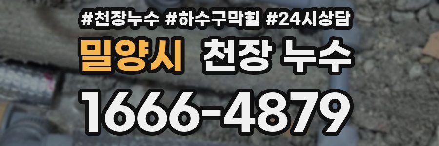 밀양시 천장 누수