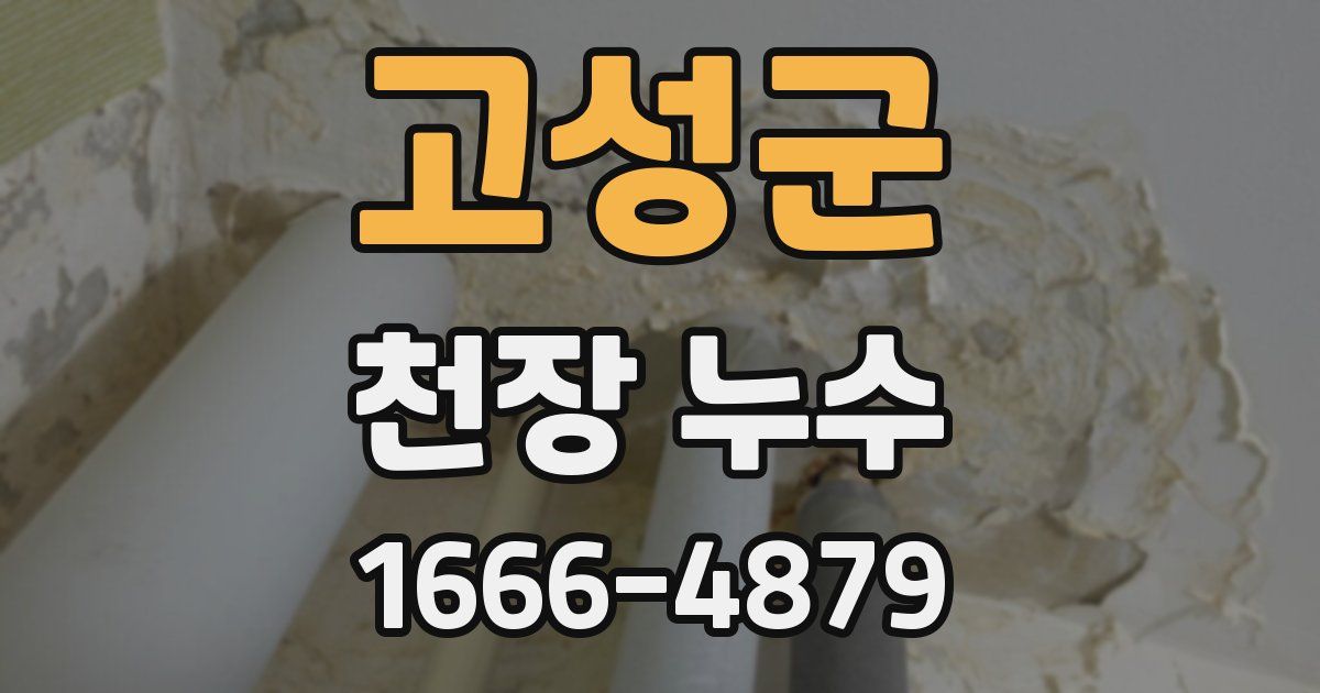 고성군 천장 누수