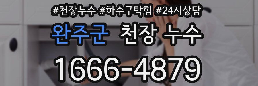 완주군 천장 누수