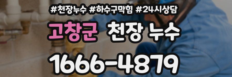 고창군 천장 누수