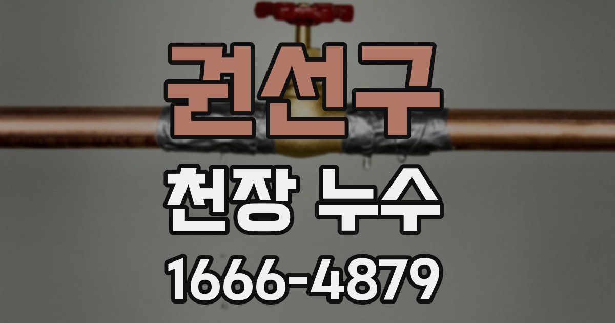 권선구 천장 누수