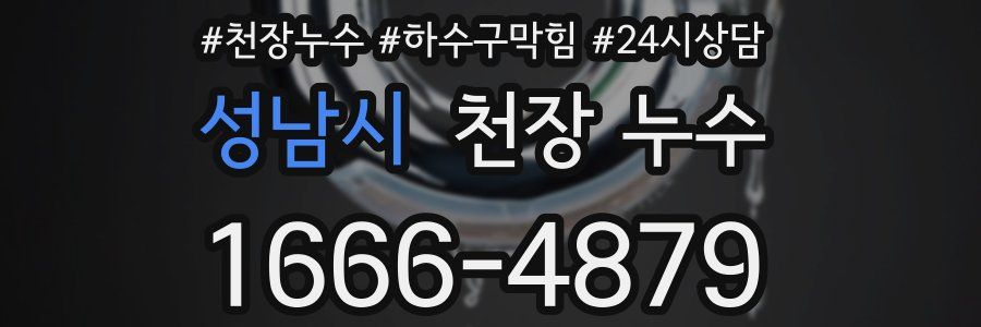 성남시 천장 누수