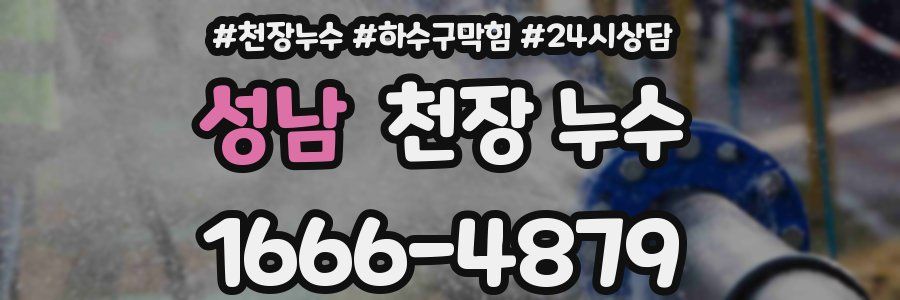 성남 천장 누수