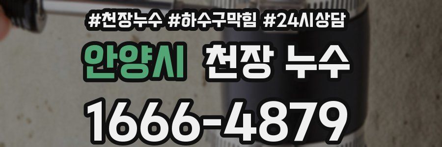 안양시 천장 누수