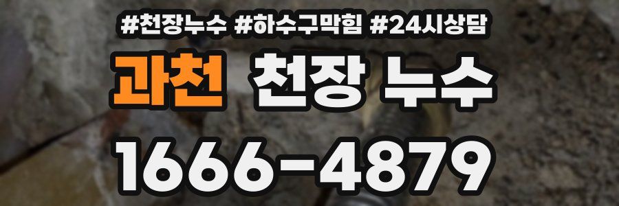 과천 천장 누수