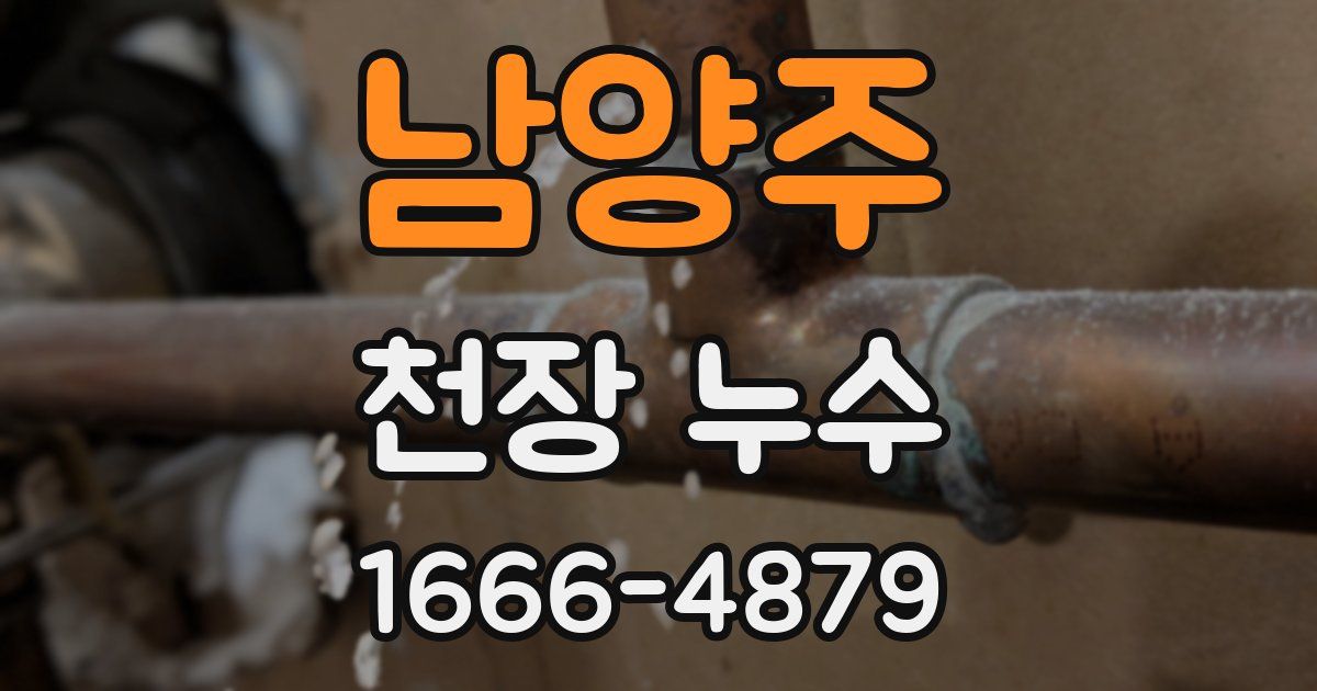 남양주 천장 누수