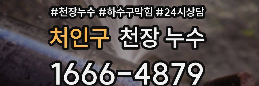 처인구 천장 누수