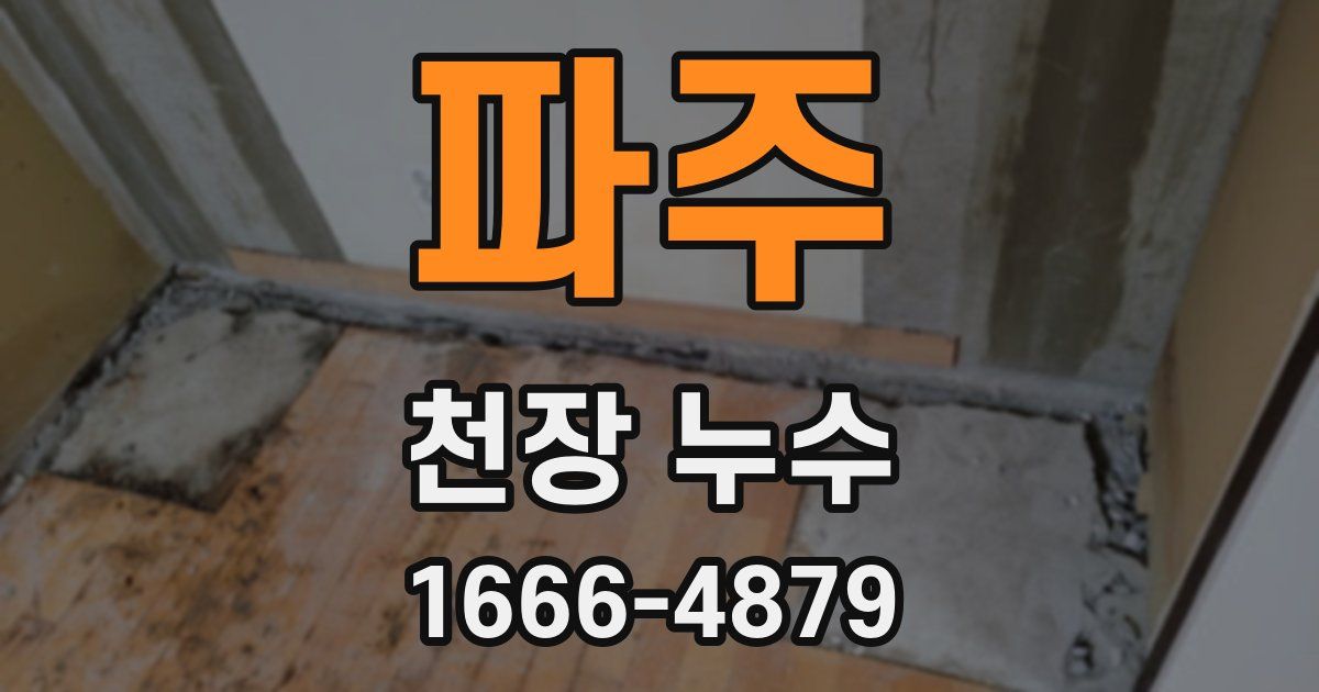 파주 천장 누수