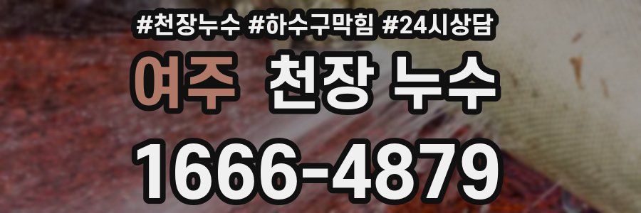 여주 천장 누수