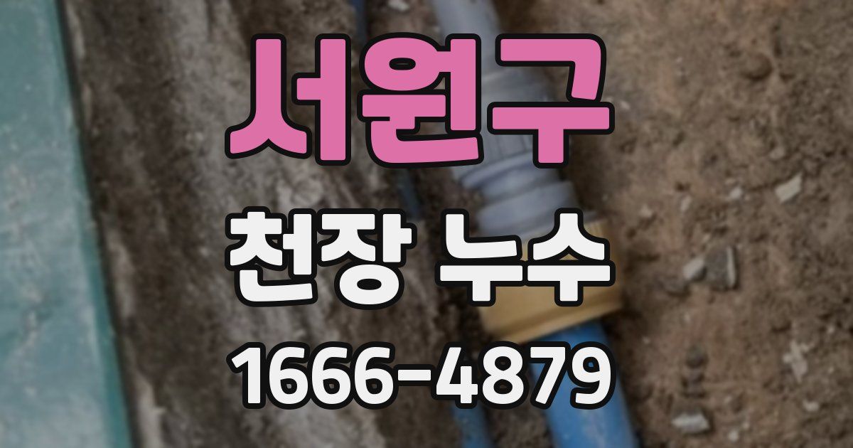 서원구 천장 누수