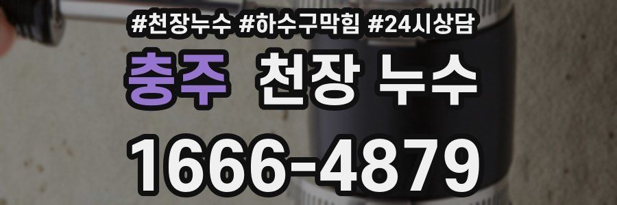 충주 천장 누수